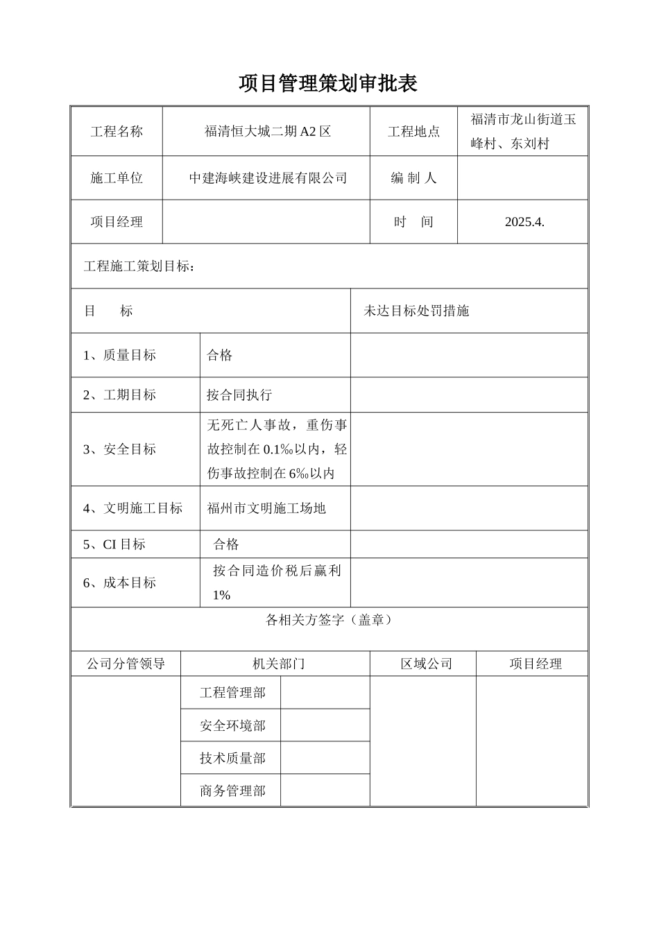 福清恒大城二期A2区施工策划书_第3页