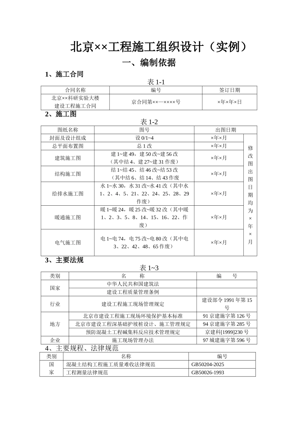 科研实验大楼施工组织设计方案范本_第1页
