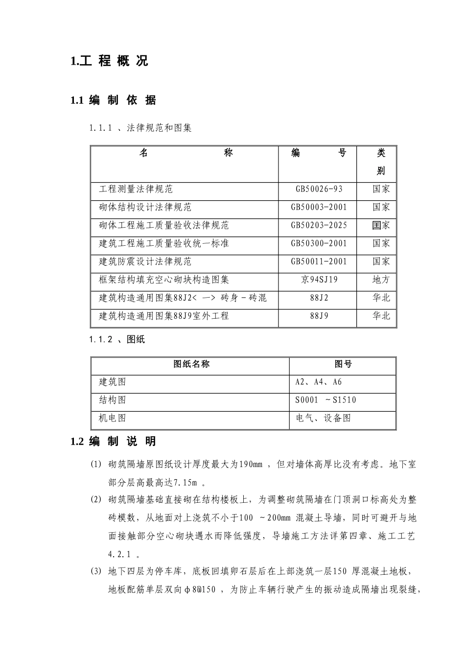 空心砌块隔墙施工方案_第2页