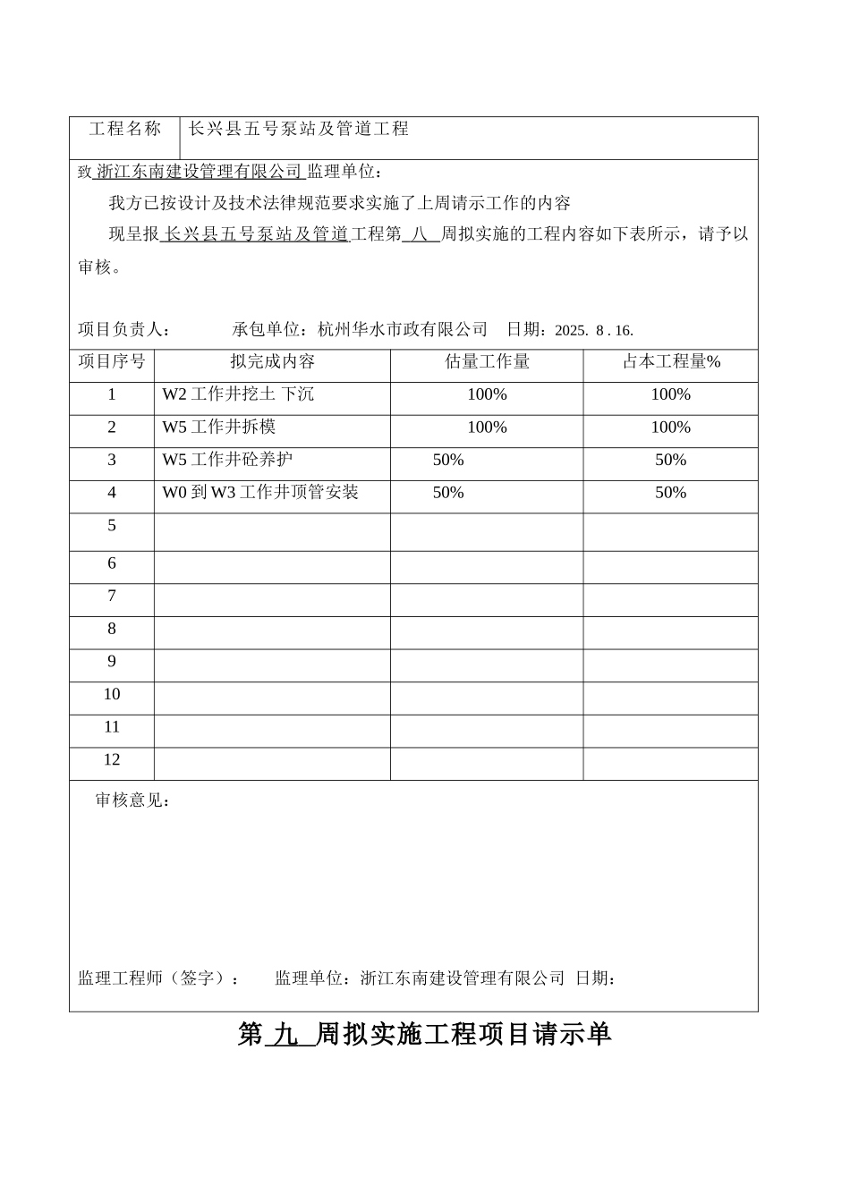 第-----周拟实施工程项目请示单_第3页