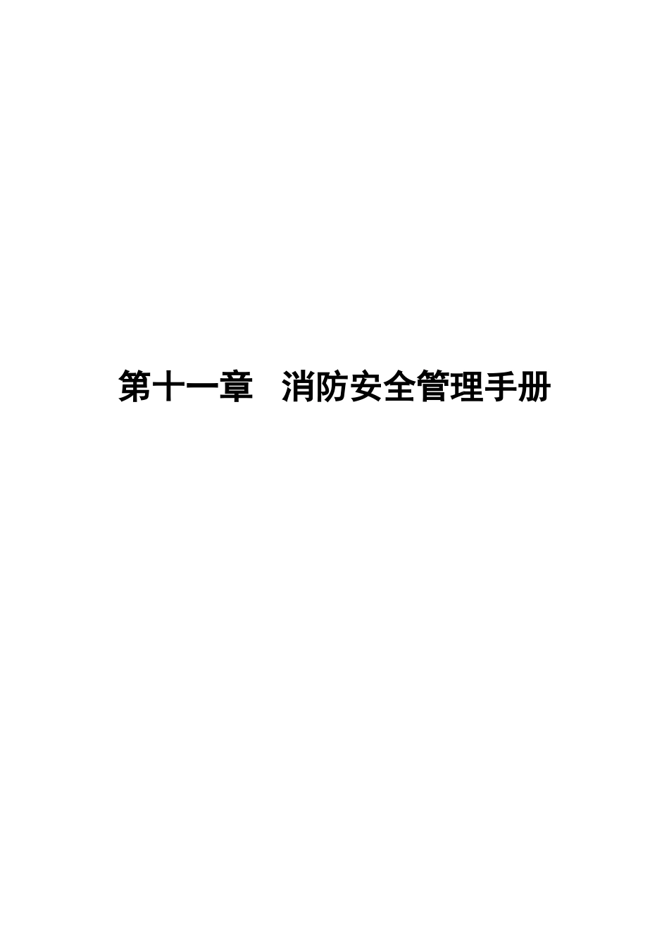 第11章-消防安全管理手册_第1页