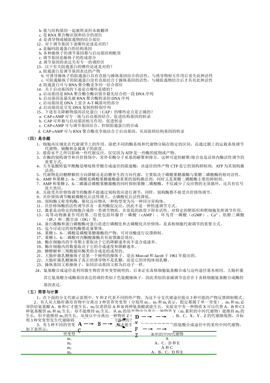 第17章--细胞代谢和基因表达的调控_第3页