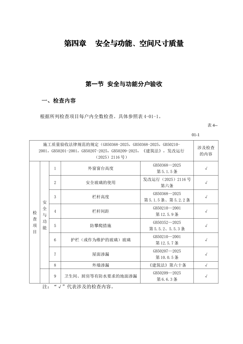 第4章安全与功能分户验收检查_第1页
