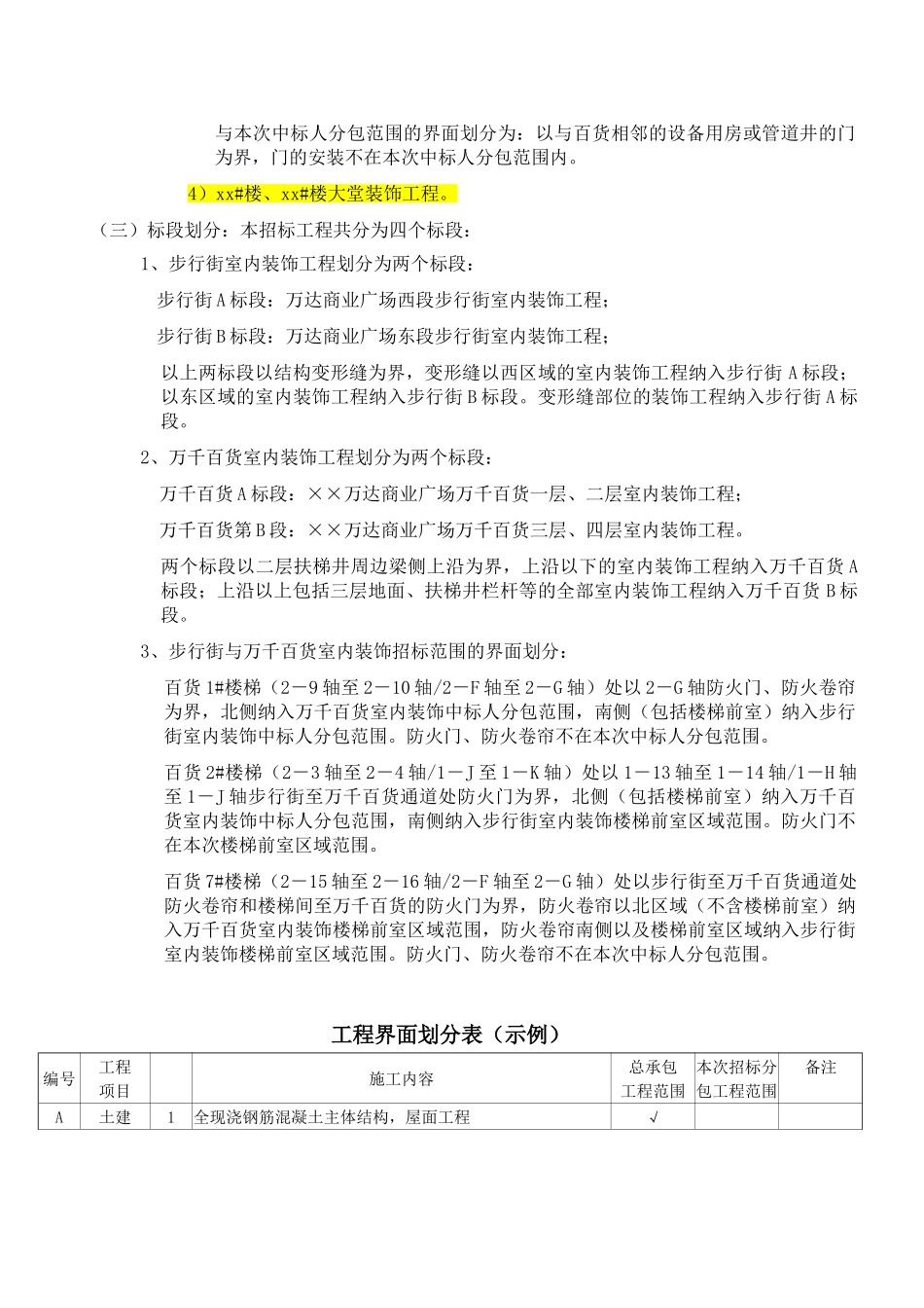 第一章承包范围详细描述(内装)_第3页