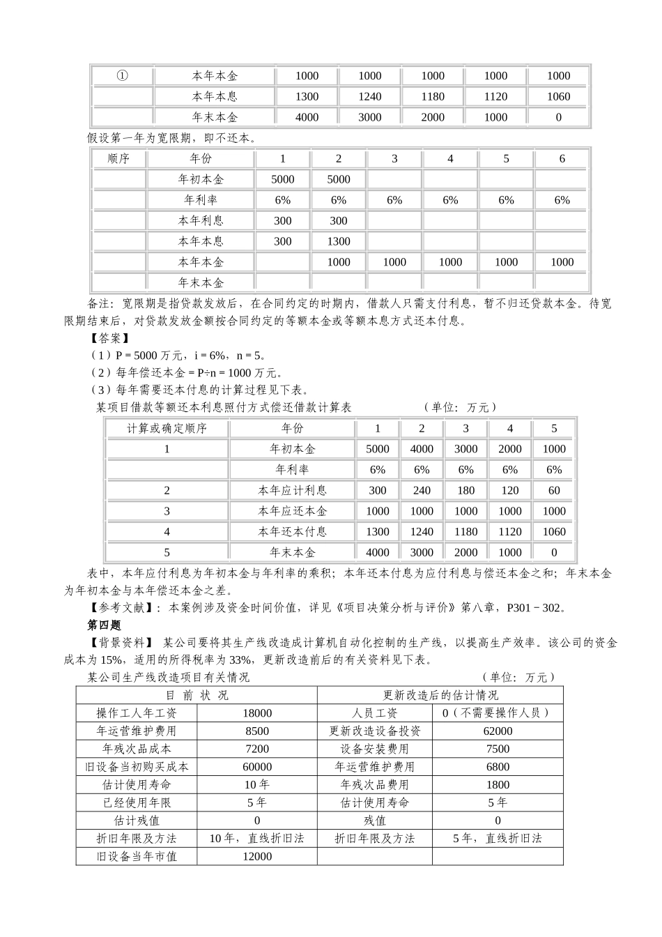 第七大题-投资回收期与还本付息方式_第3页