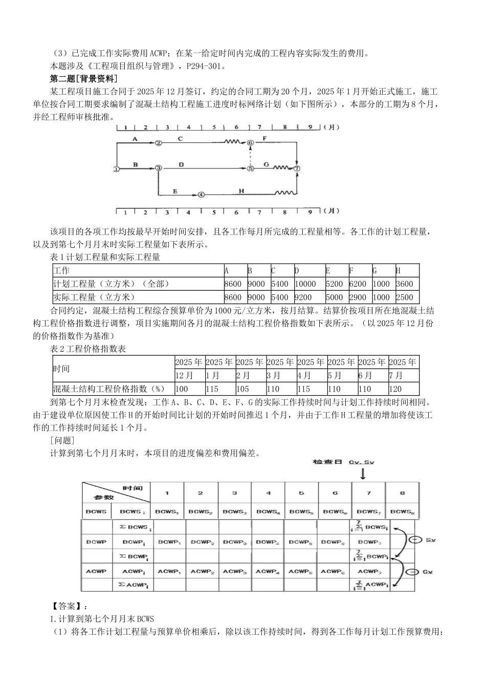 第三大题-费用管理与赢得值_第2页