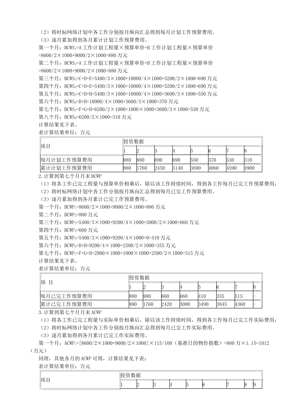第三大题-费用管理与赢得值_第3页