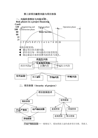 第三讲项目融资风险控制技术