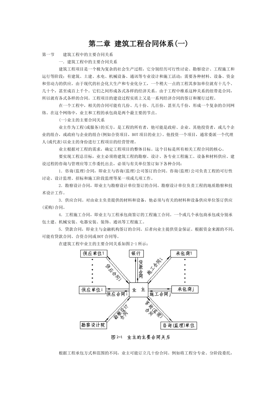 第二章建筑工程合同体系(一)_第1页