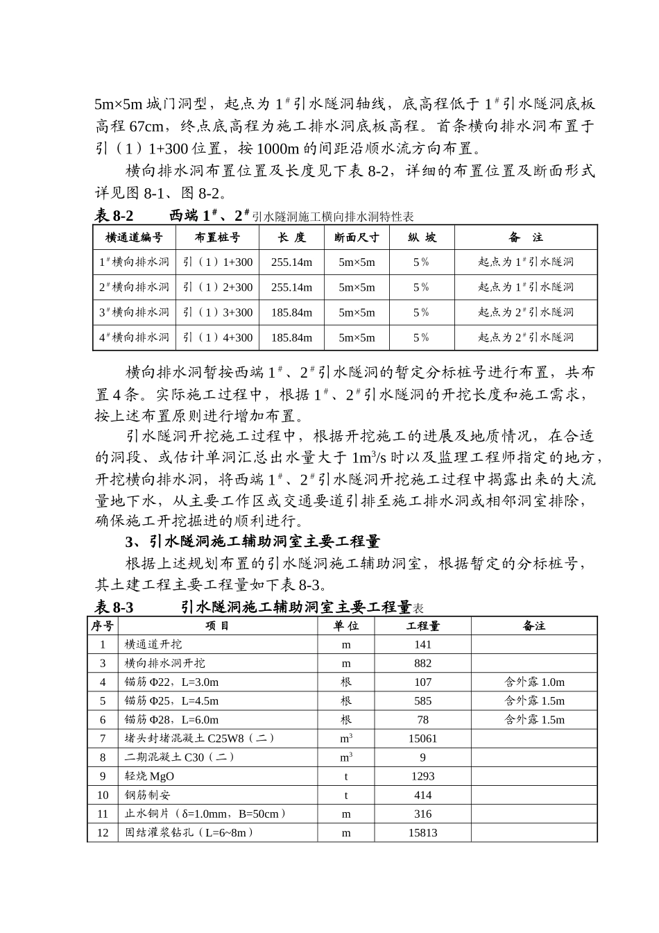 第八章-引水隧洞施工辅助洞室土建工程施工_第2页