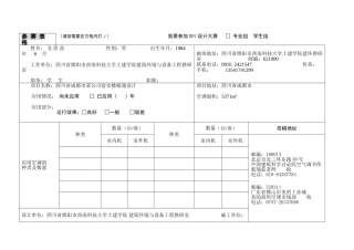 第六届MDV设计应用大赛参赛表格