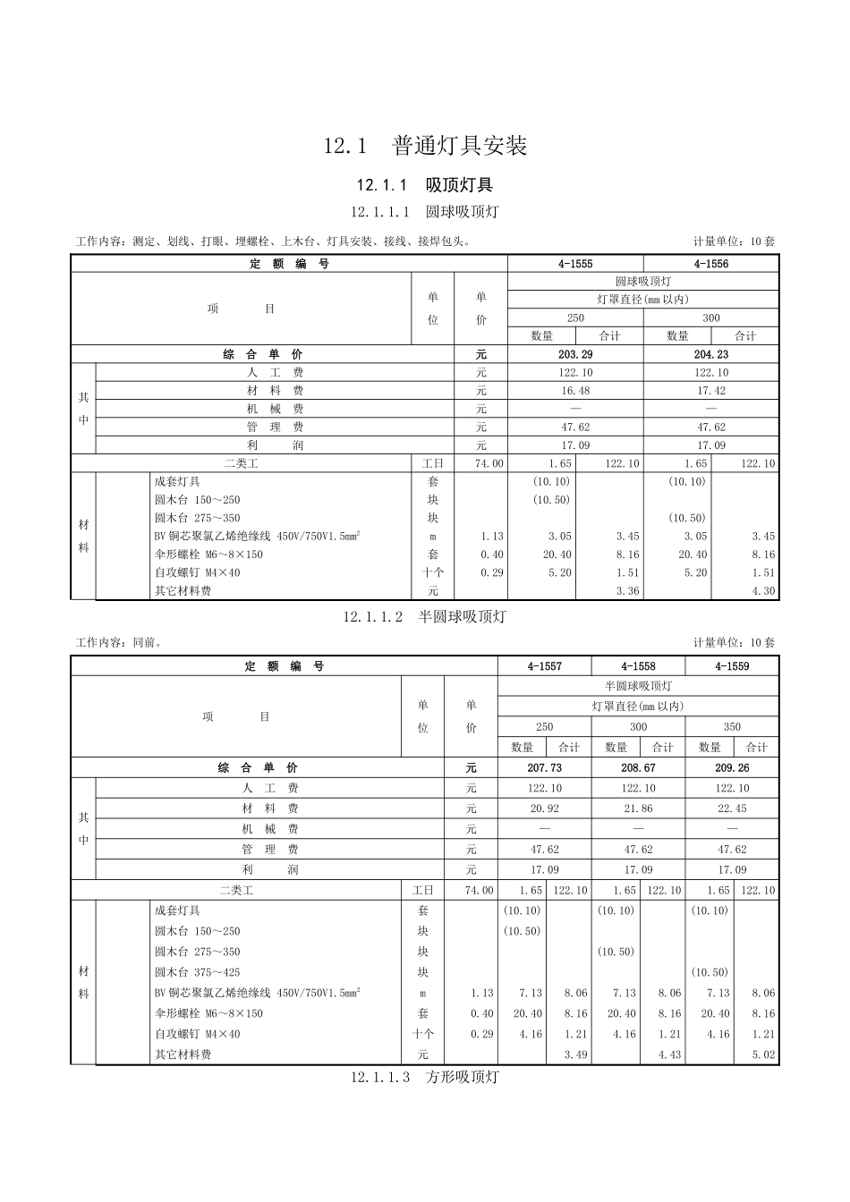 第十二章-照明器具-定额_第1页