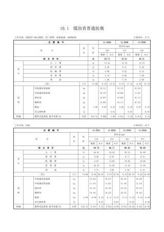 第十章-管道补口补伤工程-定额