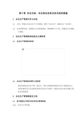 第十章安全目标、安全保证体系