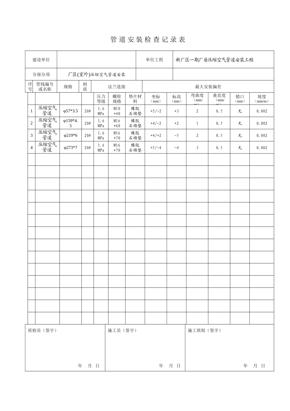 管-道-安-装-检-查-记-录-表_第1页