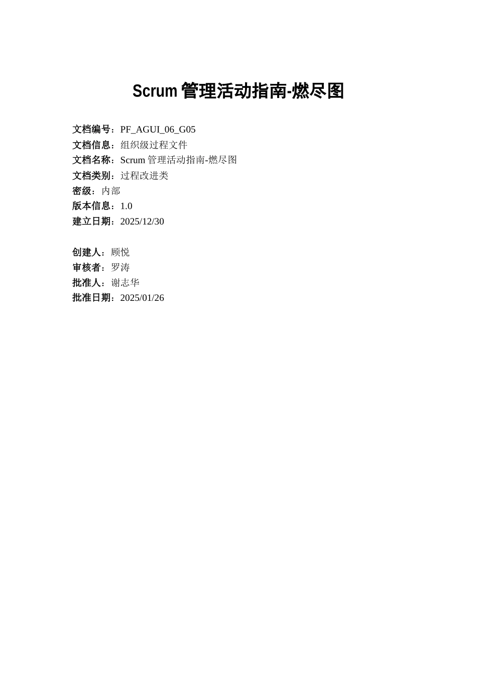 管理活动指南燃尽图_第1页