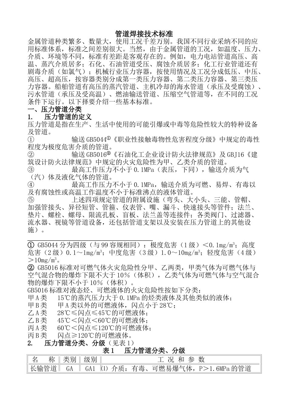 管道焊接技术标准_第1页