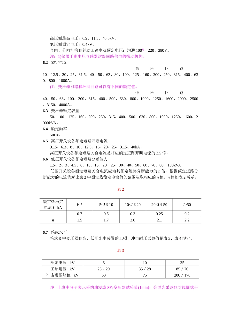箱式变电站订货技术条件_第3页