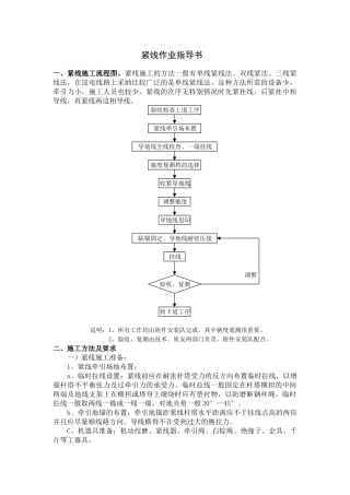 紧线作业指导书
