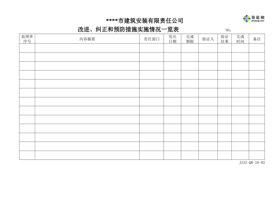 纠正措施控制程序表单_第2页
