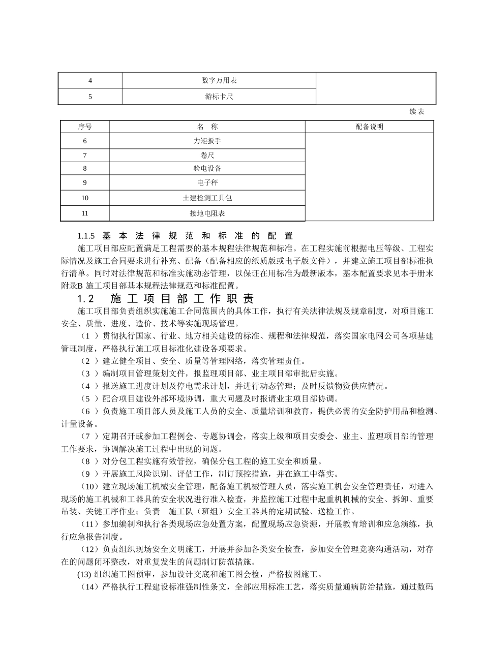 线路工程施工项目部标准化管理手册_第3页