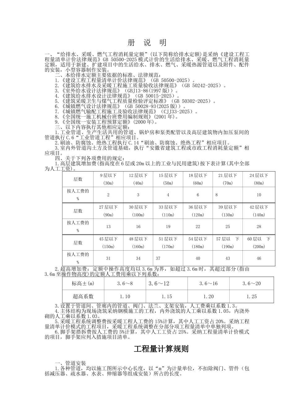 给排水、采暖、燃气工程消耗量定额_第1页