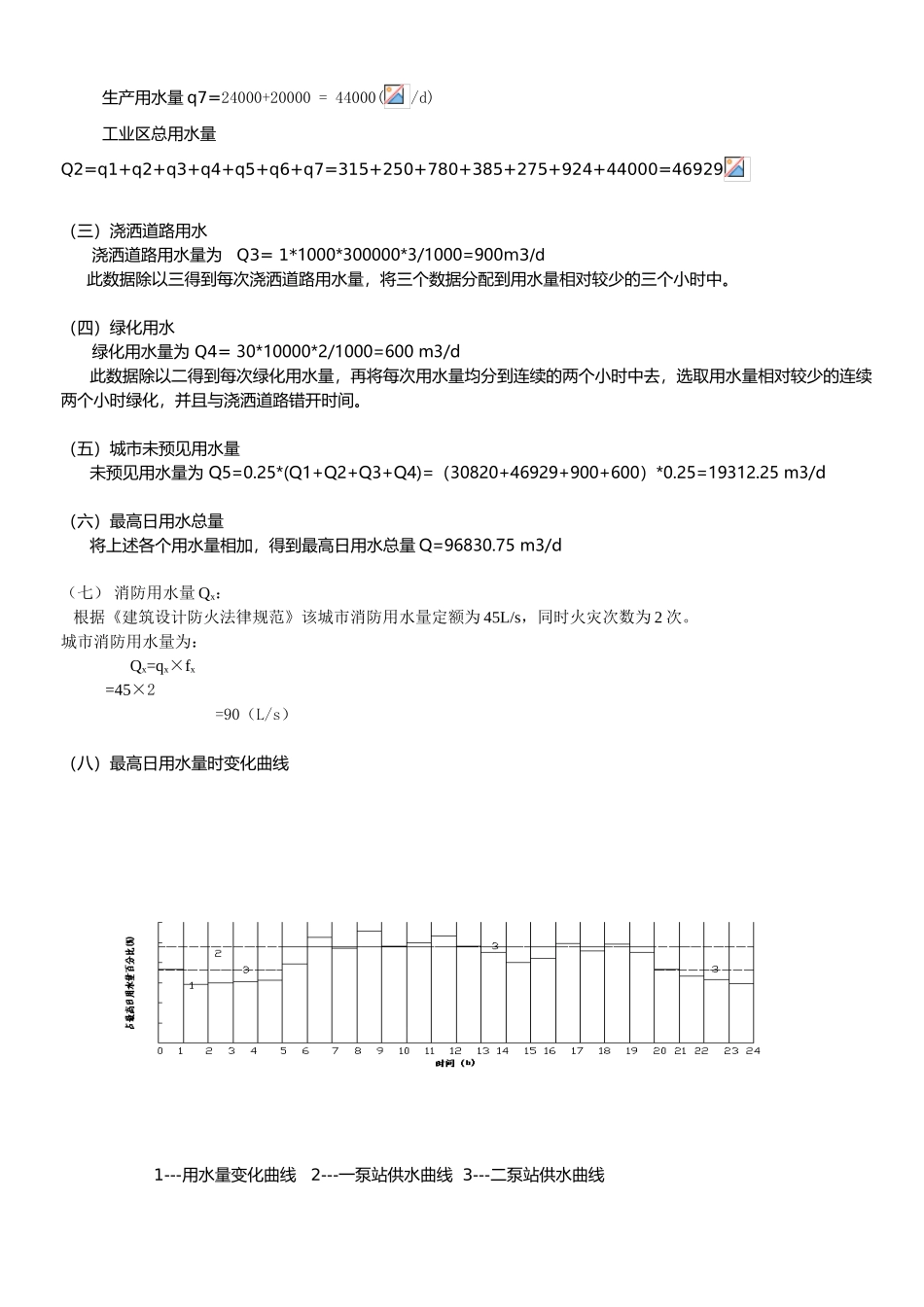 给水排水课程设说明书1_第3页