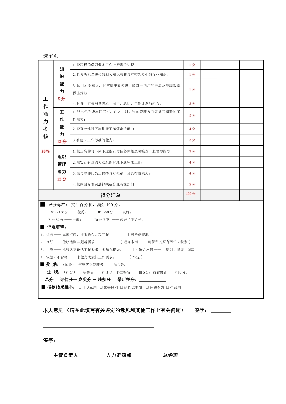 绩效考核评估表_第3页