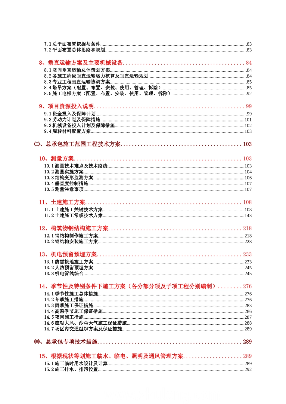 综合住宅小区施工组织设计投标书-secret_第2页