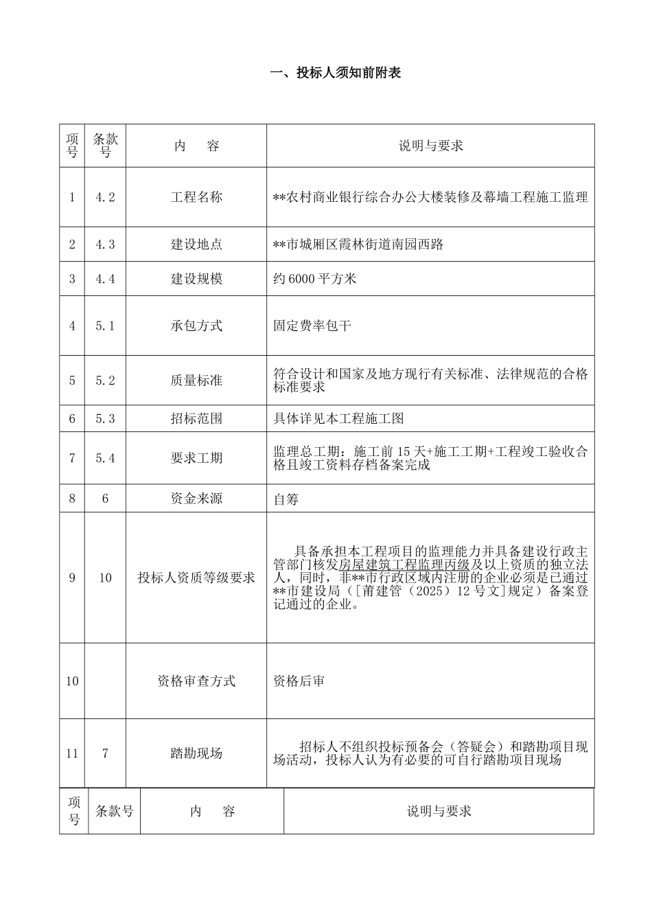 综合办公大楼装修及幕墙工程施工监理招标文件_第3页