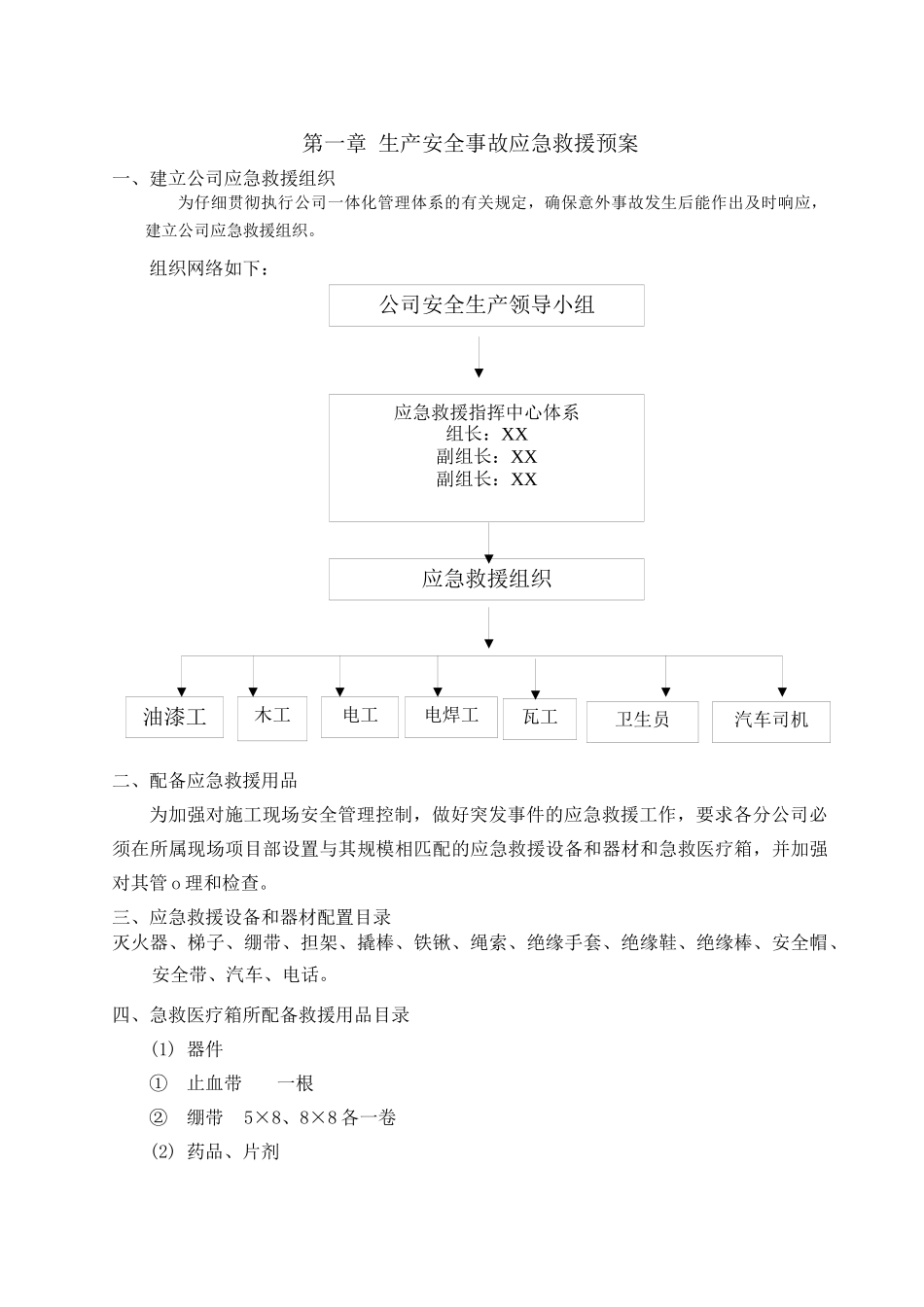 综合楼火灾及伤亡事故应急预案_第1页
