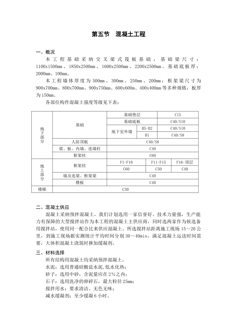 综合楼项目混凝土工程施工方案_第1页