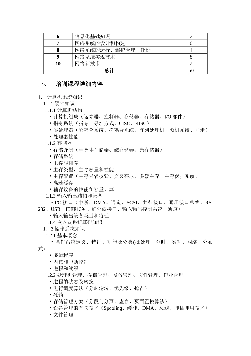 网络工程师培训计划书_第2页