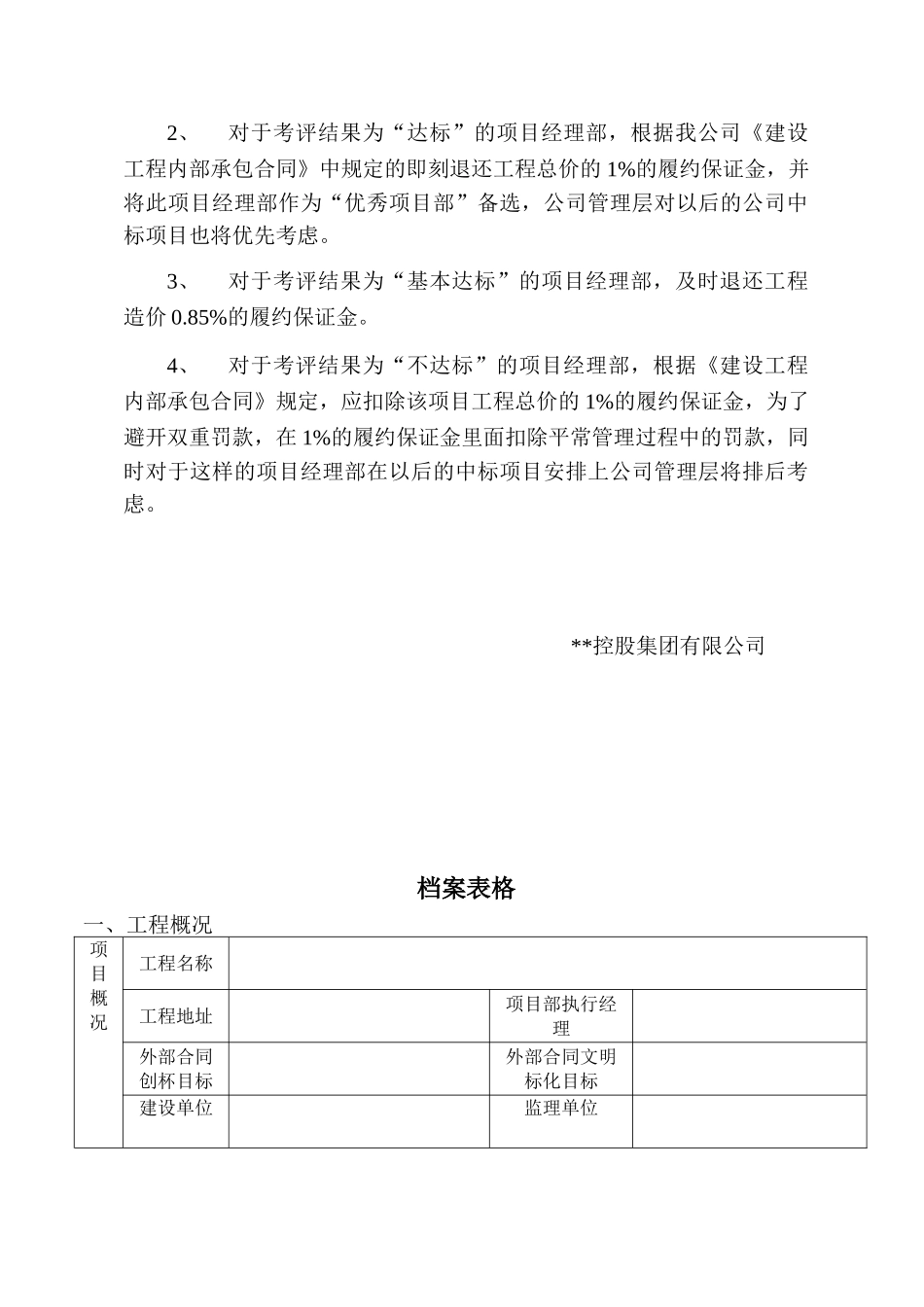 置业公司竣工项目经理部考核评价_第3页