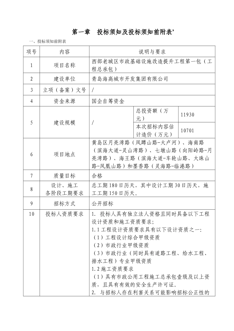 老城区市政基础设施改造提升工程招标文件_第3页