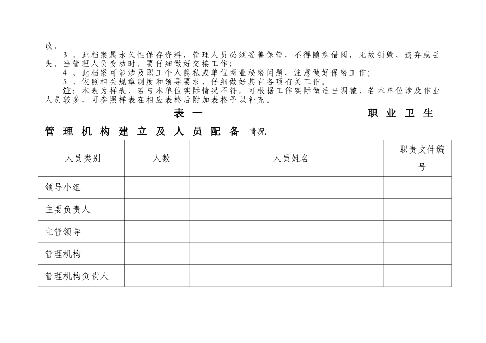 职业卫生管理档案_第2页