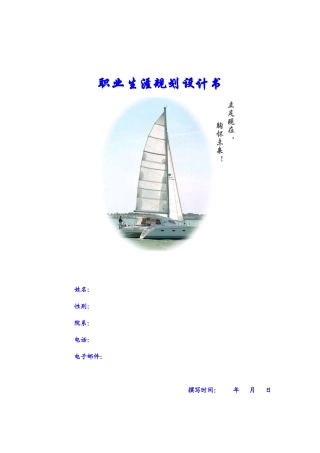 职业生涯规划书A