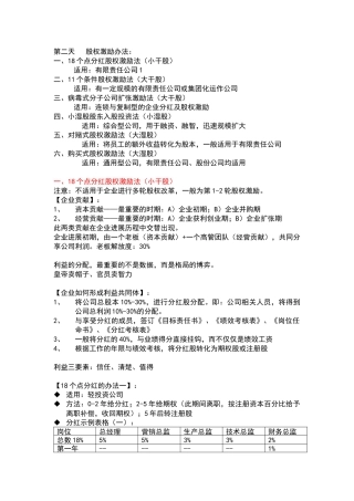 股权激励办法(第二天)