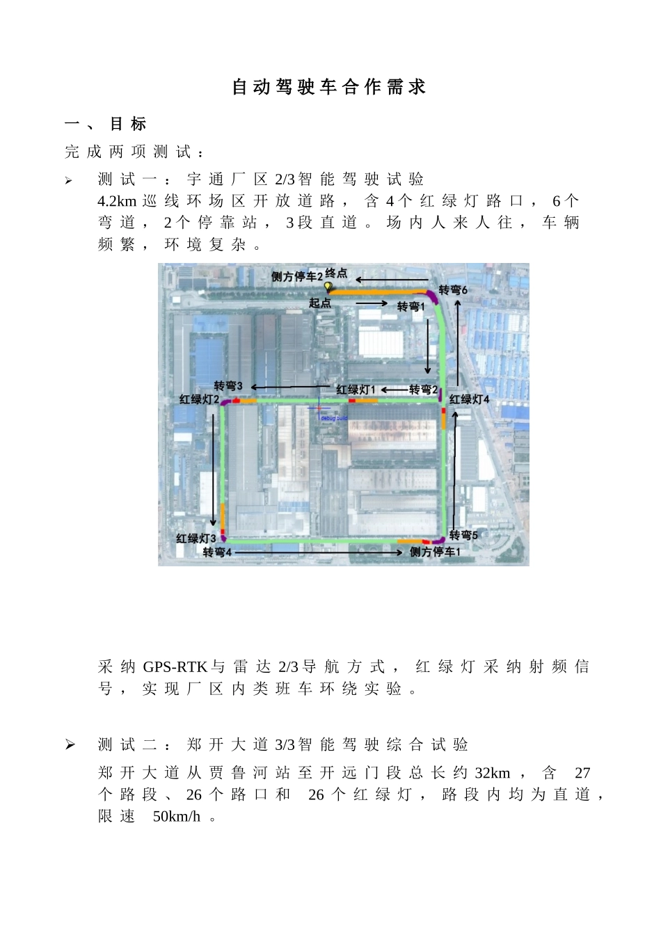 自动驾驶厂内工勤车技术方案_第1页