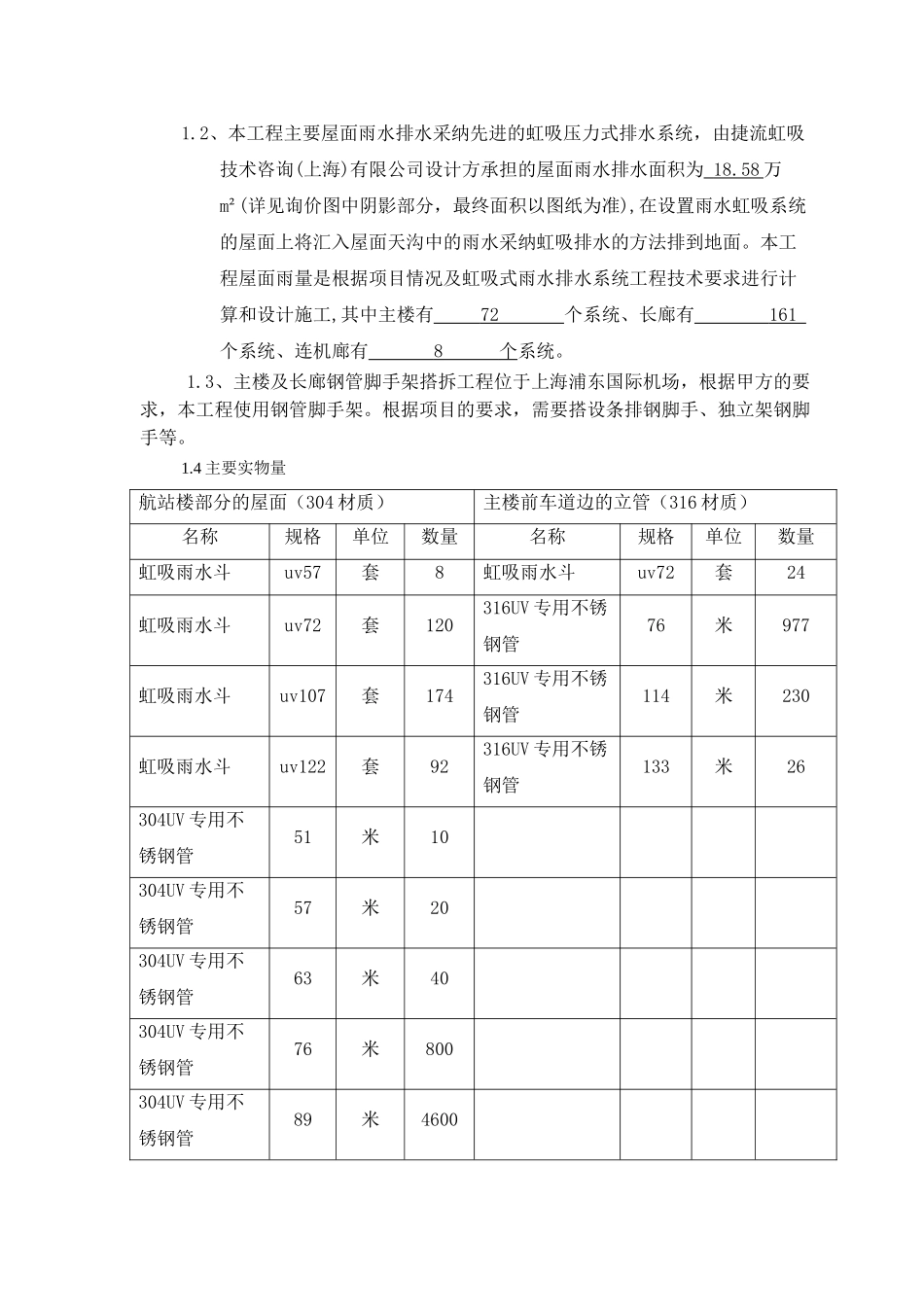 航站楼虹吸式雨水排水工程施工总结_第2页