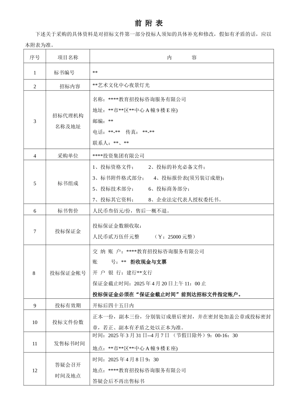 艺术文化中心夜景灯光招标文件_第3页