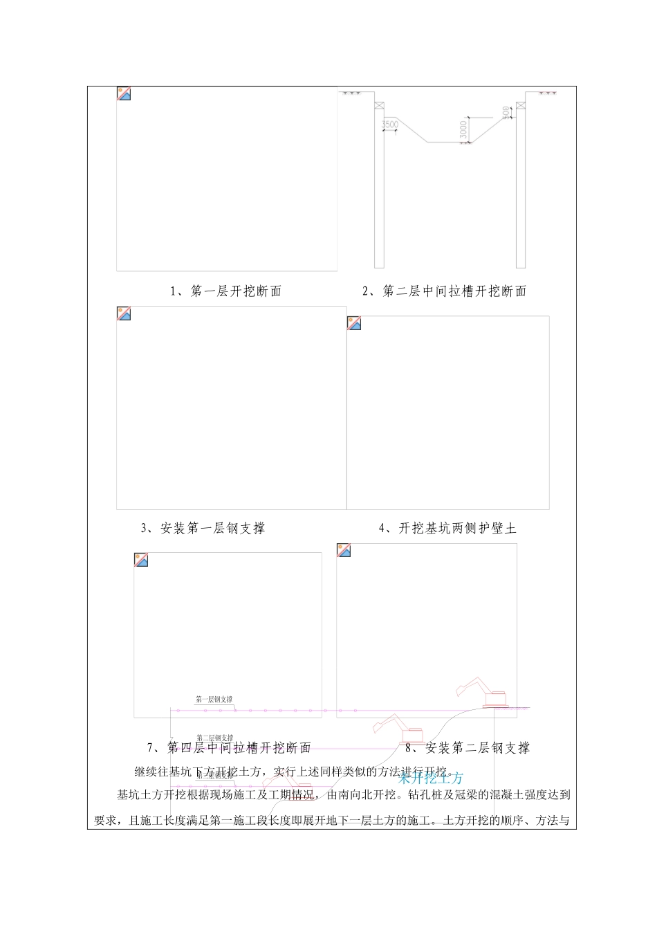 花园大道站工程土方工程开挖施工技术交底_第3页