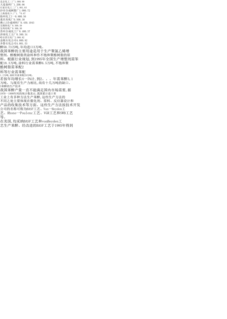 苯酐的生产及应用概况_第3页