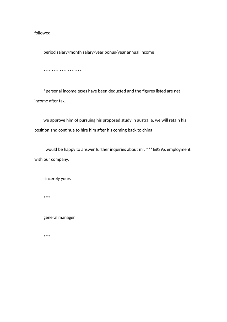 英文工作证明范文_第3页