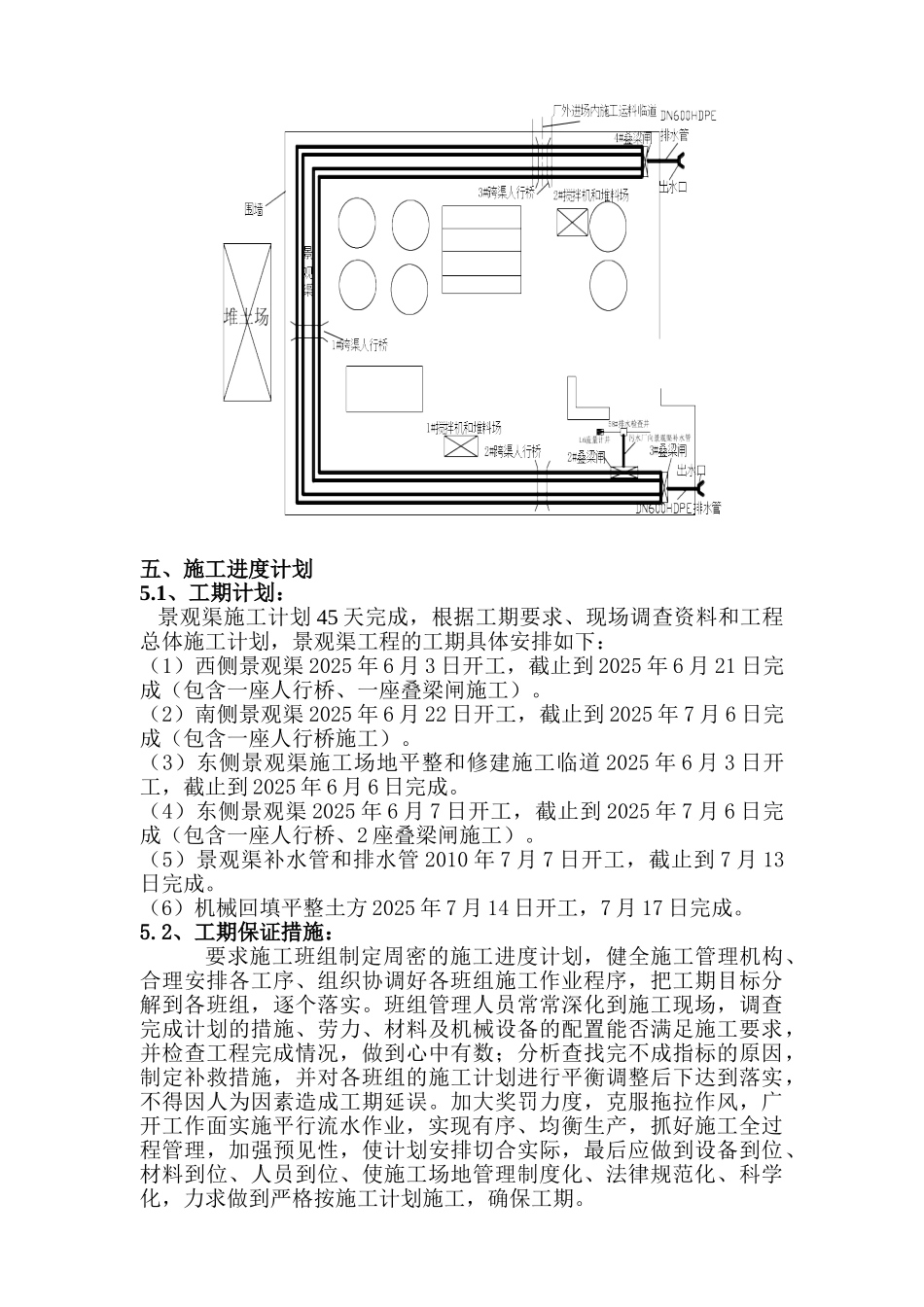营口市某污水处理厂厂区景观渠施工方案_第3页
