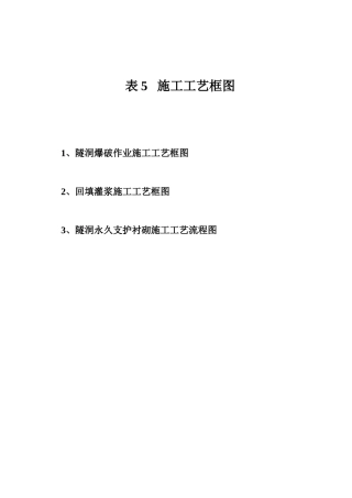 表5--施工工艺框图