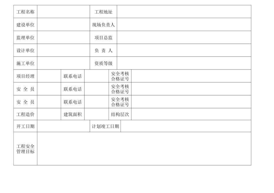 装修工程施工安全管理台帐_第2页