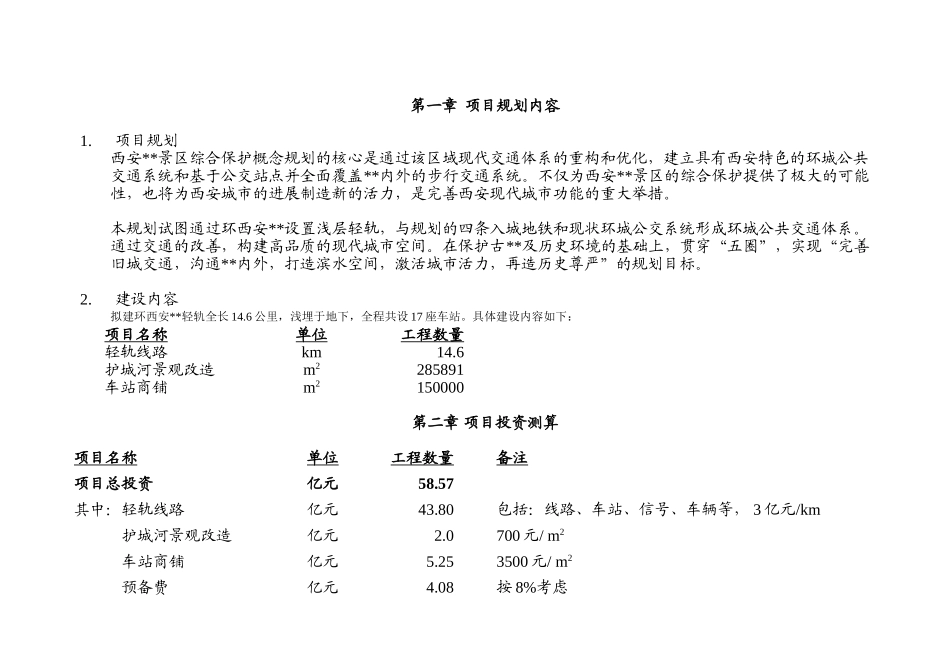 西安某景区规划建设投资及效益分析报告_第3页