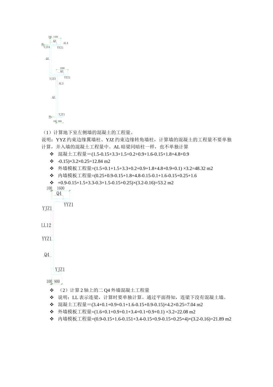 计算剪力墙砼、模板实例_第3页