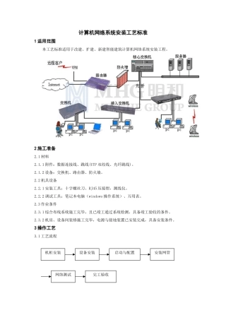 计算机网络施工工艺